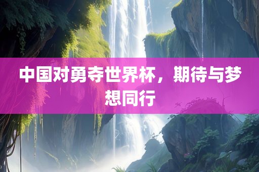 中国对勇夺世界杯，期待与梦想同行
