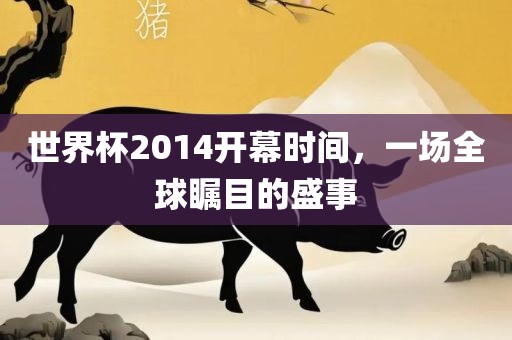 世界杯2014开幕时间眉山市正发家政服务有限公司，一场全球瞩目的盛事