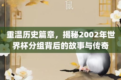 重温历史篇章，揭秘2002年世界杯分组背后的故事与传奇