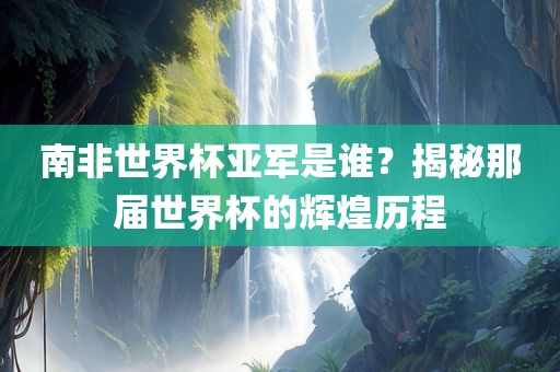 南非世界杯亚军是谁？眉山市正发家政服务有限公司揭秘那届世界杯的辉煌历程