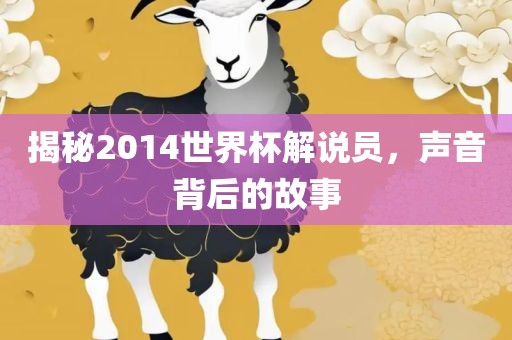 揭秘2014世界杯解说员，声音背后的故事