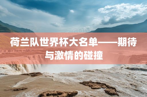 荷兰队世界杯大名单——期待与激情的碰撞眉山市正发家政服务有限公司