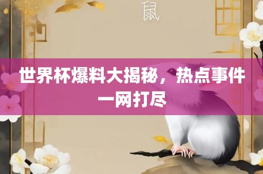 世界杯爆料大揭秘，热点事件一网打尽