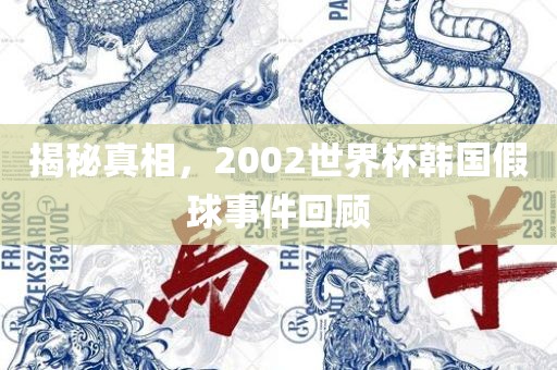 揭秘真相，2002世界杯韩国假球事件回顾
