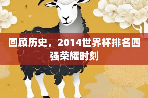 回顾历史，2014世界杯排名四强荣耀时刻