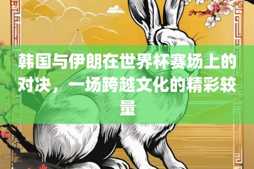 韩国与伊朗在世界杯赛场上的对决，一场跨越文化的精彩较量
