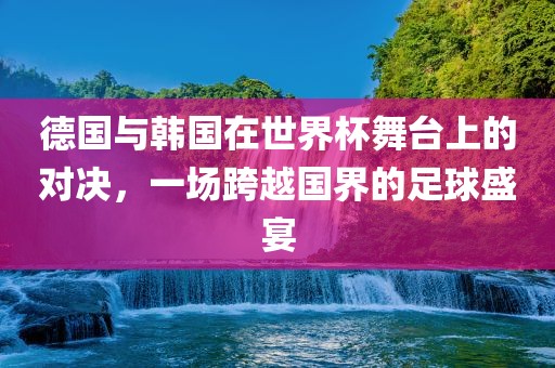 德国与韩国在世界杯舞台上的对决，一场跨越国界的足球盛宴眉山市正发家政服务有限公司