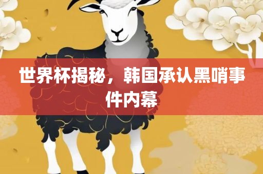 世界杯揭秘，韩国承认黑哨事件内幕眉山市正发家政服务有限公司