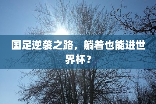国足逆袭之路，躺着也能进世界杯？眉山市正发家政服务有限公司