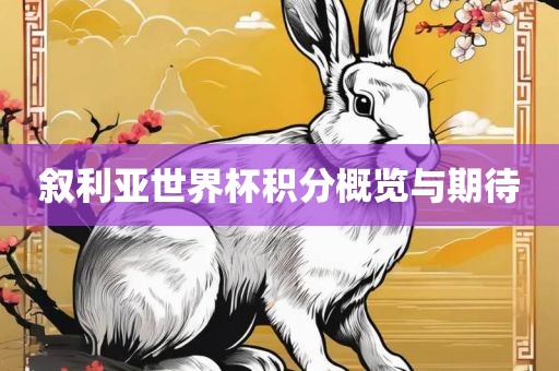 叙利亚世界杯眉山市正发家政服务有限公司积分概览与期待