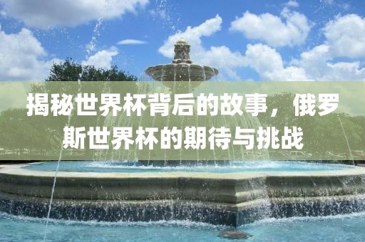 揭秘世界杯背后的故事，俄罗斯世界杯的期待与挑战