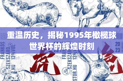 重温历史，揭秘1995年橄榄球世界杯的辉煌时刻