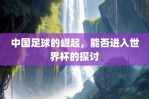 中国足球的崛起，能否进入世界杯的探讨