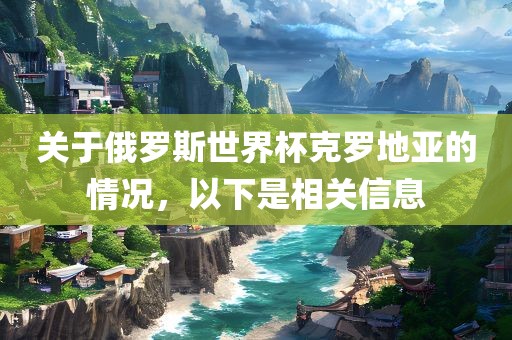 关于俄罗斯世界杯克罗地亚的情况，以下是相关信息眉山市正发家政服务有限公司