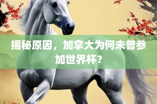 揭秘原因，加拿大为何未曾参加世界杯？眉山市正发家政服务有限公司