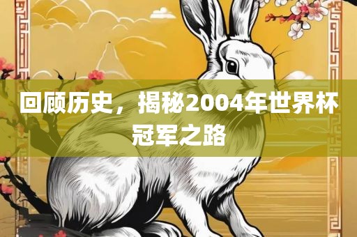 回顾历史，揭秘2004年世界杯冠军之路