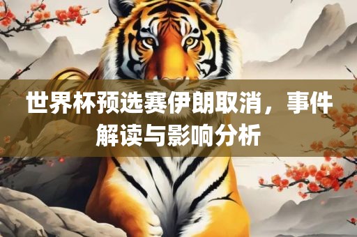 世界杯预选赛伊朗取消，事件解读与影响分析眉山市正发家政服务有限公司