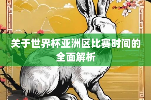 关于世界杯亚洲区比赛时间的全面解析
