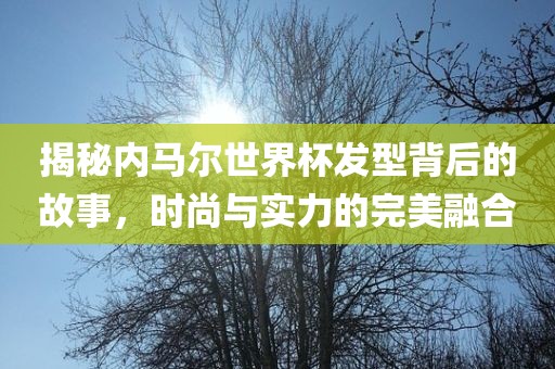 揭秘内马尔世界杯发型背后的故事，时尚与实力的完美融合眉山市正发家政服务有限公司