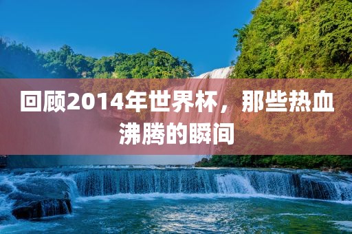 回顾2014年世界杯，那些热血沸腾的瞬间眉山市正发家政服务有限公司