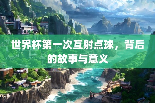 世界杯第一次互射点球，背后的故事与意义