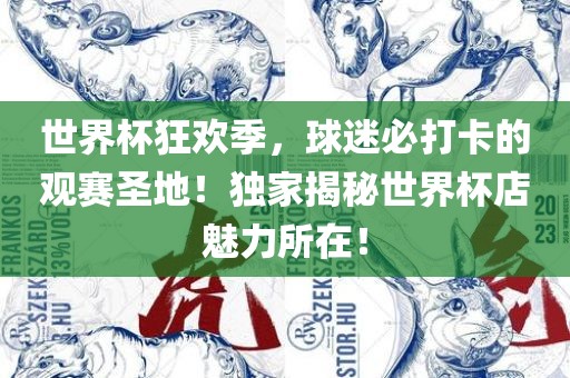 世界杯狂欢季，球迷必打卡的观赛圣地！独家揭秘世界杯店魅力所在！