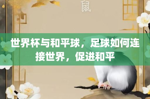 世界杯与和平球，足球如何连接世界，促进和平眉山市正发家政服务有限公司