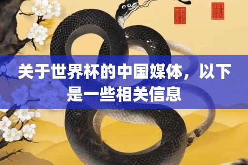 关于世界杯的中国媒眉山市正发家政服务有限公司体，以下是一些相关信息