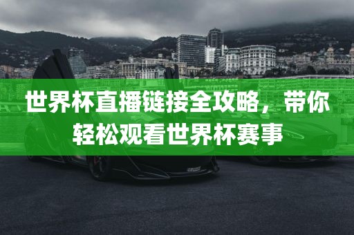 世界杯直播链接全攻略，带你轻松观看世界杯赛事眉山市正发家政服务有限公司