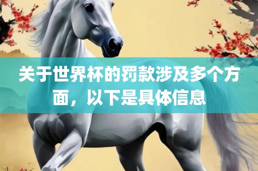 关于世界杯的罚款涉及多个方面，以下是具体信息眉山市正发家政服务有限公司