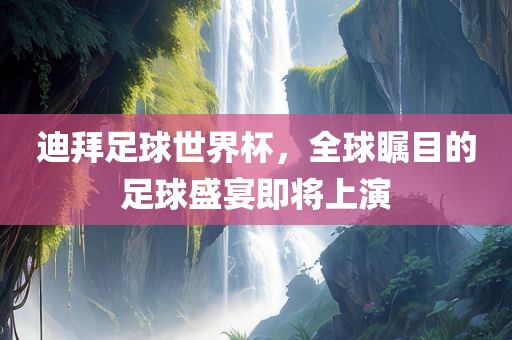 迪拜足球世界杯，全球瞩目的足球盛宴即将上演