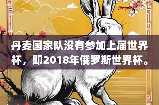 丹麦国家队没有参加上届世界杯，即2018年俄罗斯世界杯。