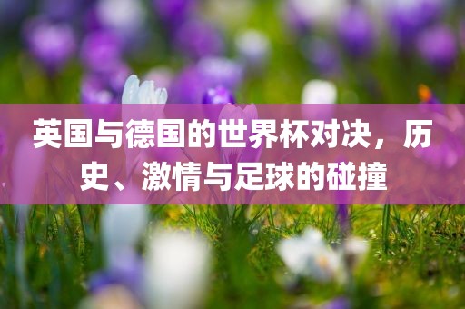 英国与德国的世界杯对决，历史、激情与足球的碰撞