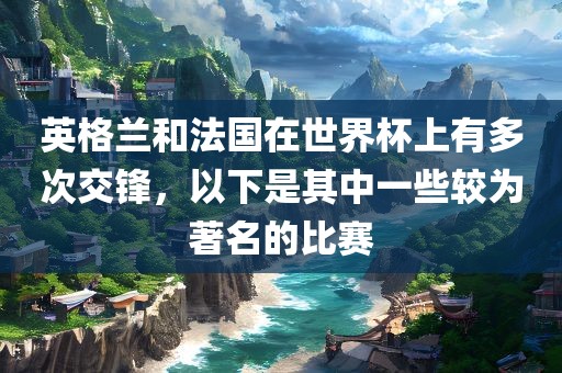 英格兰和法国在世界杯上有多次交锋，以下是其中眉山市正发家政服务有限公司一些较为著名的比赛