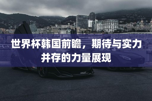 世界杯韩国前瞻，期待与实力并存的力量展现