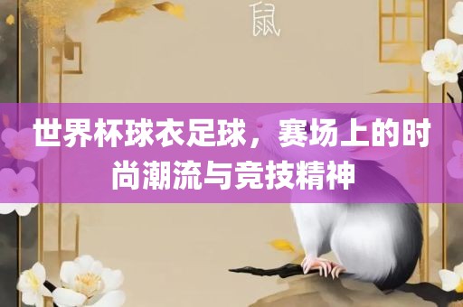 世界杯球衣足球，赛场上的时尚潮流与竞技精神