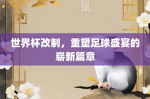 世界杯改制，重塑足球盛宴的崭新篇章